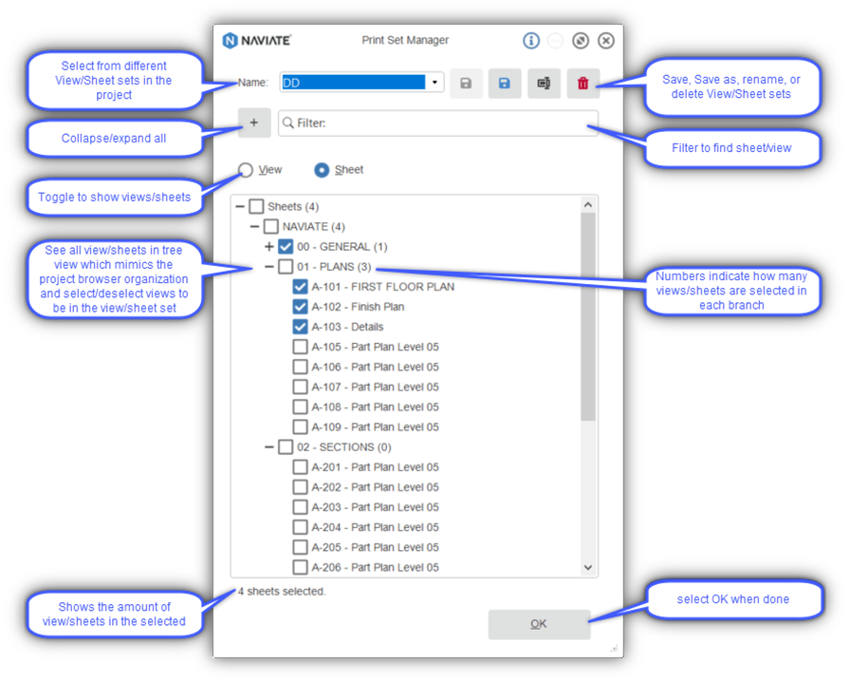 Naviate Accelerate print set manager