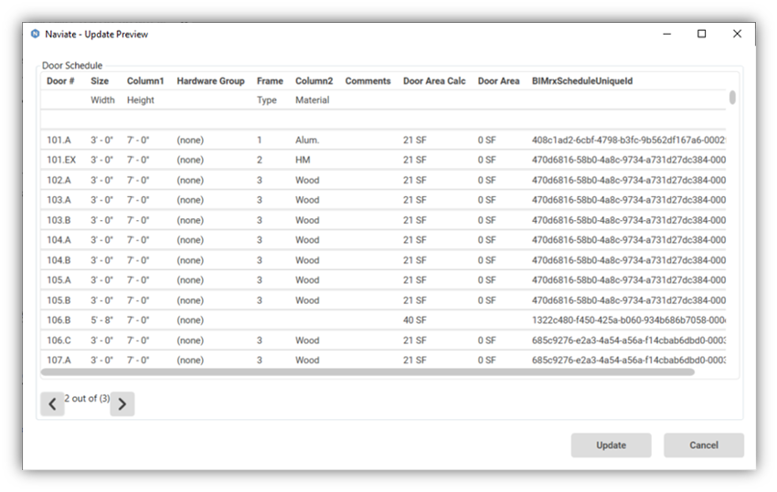Naviate Accelerate extract and update preview