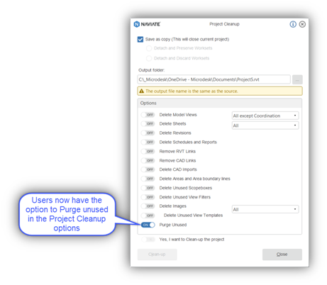 Naviate Accelerate project cleanup
